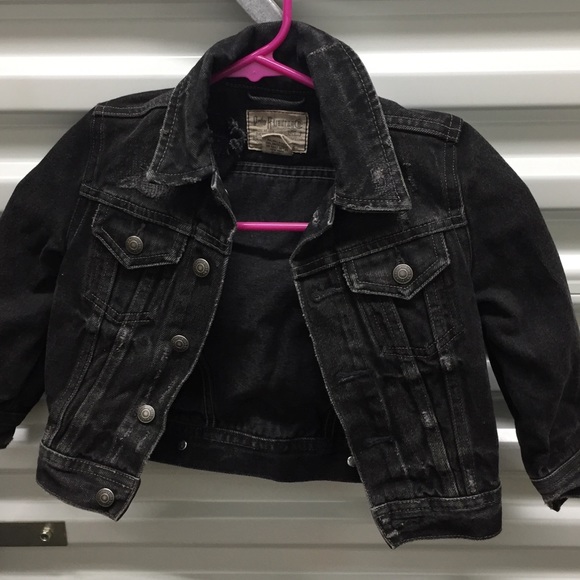 black polo jean jacket